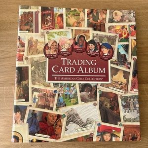 American girl trading card album with trading cards